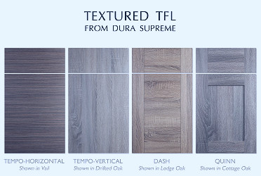 Dura Supreme Cabinetry Announces New Textured TFL Cabinet Finishes and  Styles - Dura Supreme Cabinetry